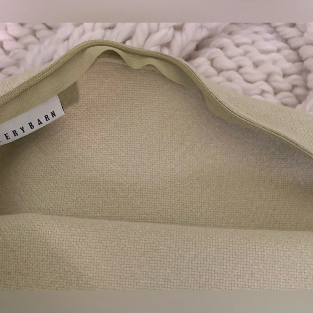 Pottery Barn Light Green Pillow Covers 18” Inserts not included